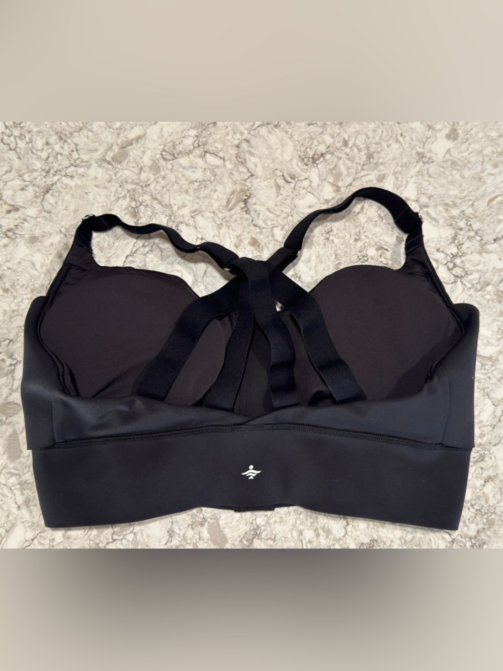 HALARA Black Front-Zip Support Sports Bra